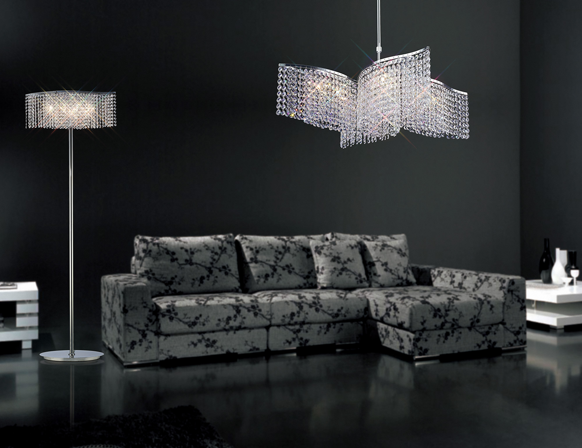 Fabio Crystal Ceiling Lights Diyas Linear Crystal Fittings Fabio Crystal Ceiling Lights Diyas Linear Crystal Fittings